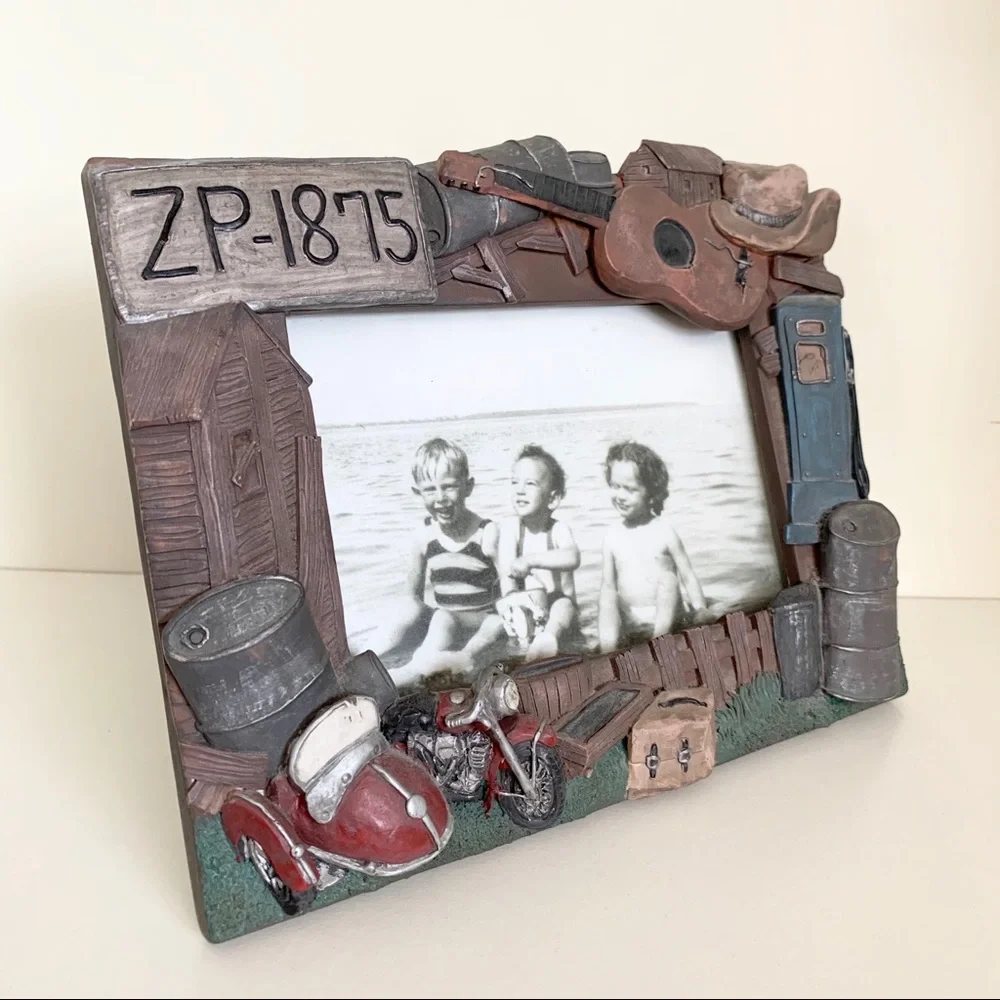 Vintage country cowboy Picture frame